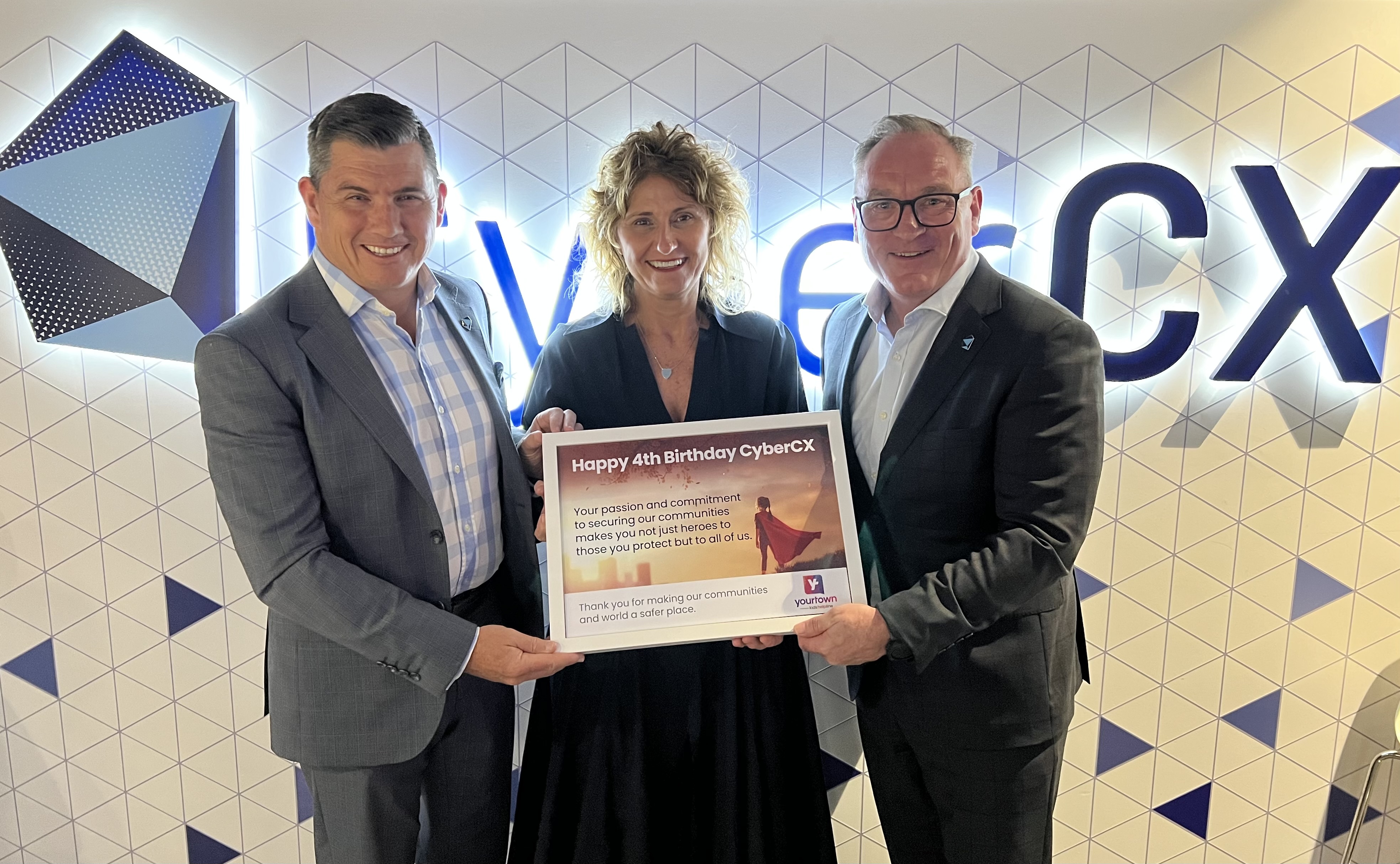 CyberCX with yourtown CEO, Tracy Adams